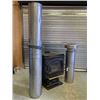 Image 2 : Napolean Wood Stove w/Insulated Chimney Pipe