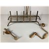 Image 2 : Vintage Cast Iron Grate & Tools