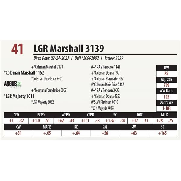 LGR Marshall 3139