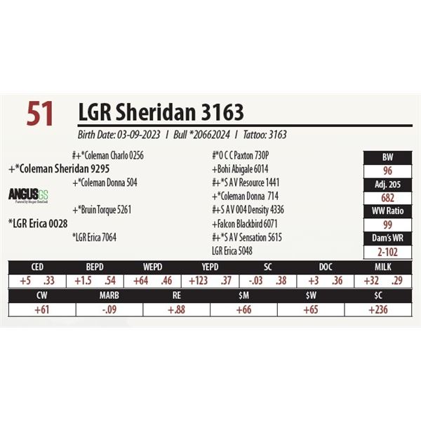 LGR Sheridan 3163