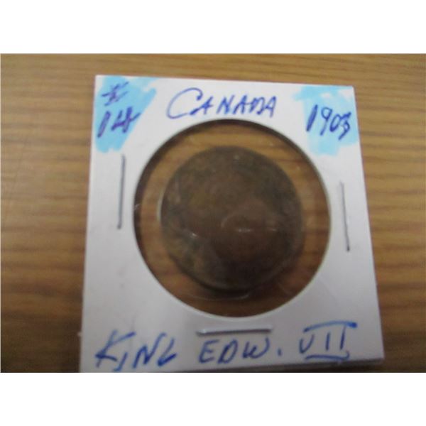1903 KING EDWARD VII CANADA LARGE PENNY