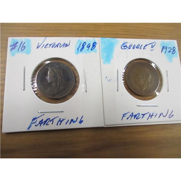 1898 - 1928 VICTORIAN, KGV FARTHING