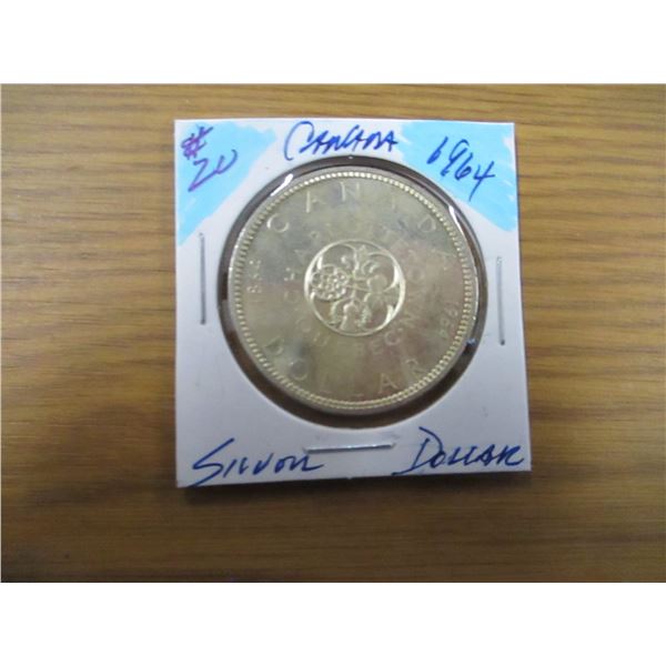 1964 CANADA SILVER DOLLAR