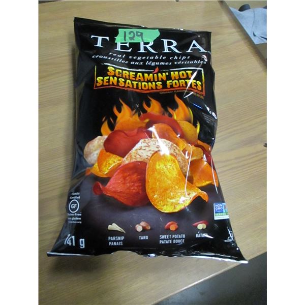 SHELF PULLS (AS IS):  TERRA SCREAMING HOT CHIPS (141G)