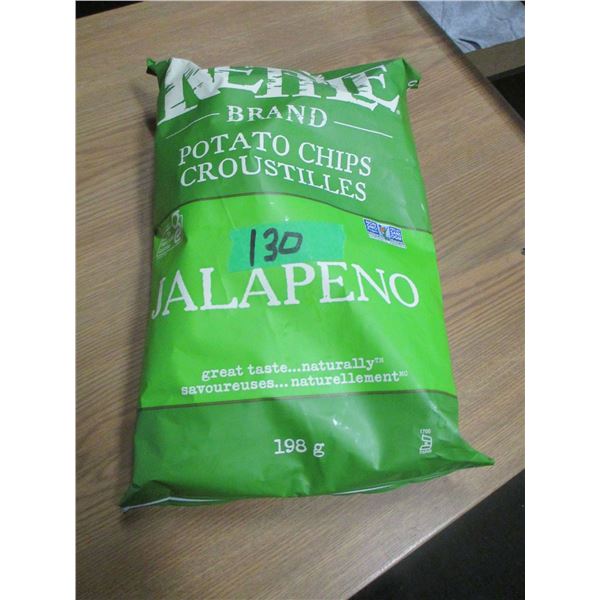SHELF PULLS (AS IS):  JALAPENO KETTLE CHIPS (198G)