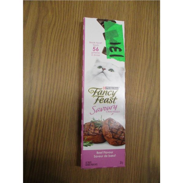 SHELF PULLS (AS IS):  FANCY FEAST BEEF FLAVOR BARS (28G)