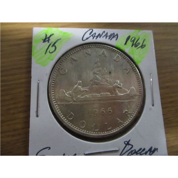 1966 CANADA SILVER DOLLAR