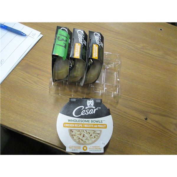 SHELF PULLS (AS IS):  4 CESAR CHICKEN BOWLS