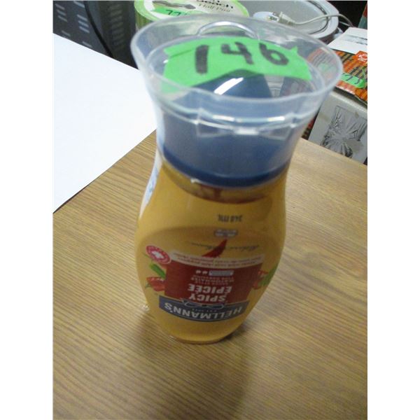 SHELF PULLS (AS IS):  HELMANS SPICY MAYONNAISE (340 ML)