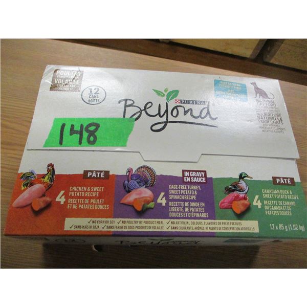 SHELF PULLS (AS IS):  BEYOND CAT FOOD (12 CANS)