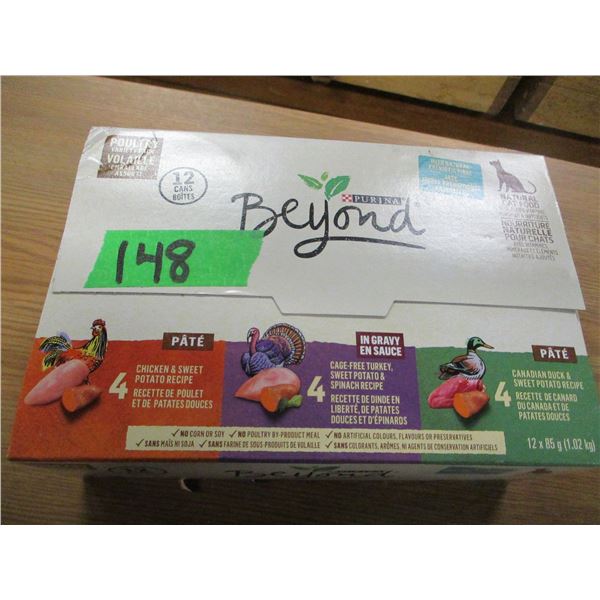 SHELF PULLS (AS IS):  BEYOND CAT FOOD (12 CANS)