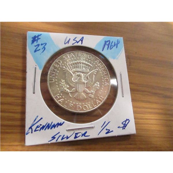 19644 USA KENNEDY SILVER HALF DOLLAR