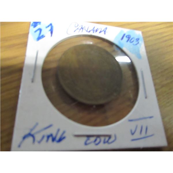 1903 CANADA KING EDWARD VII LARGE PENNY