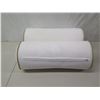 Image 2 : Qty 2 New Cylinder Bolster Pillows w/ Removable Cases 8" Dia, 21"H