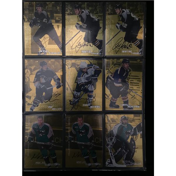 LOT OF SIGNED NHL STAR CARDS