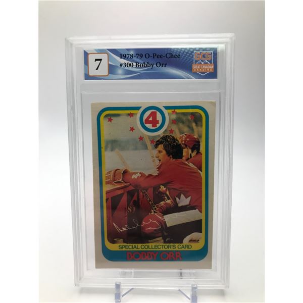 19778-79 O-PEE-CHEE NO.300 BOBBY ORR GCG GRADED 7