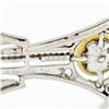 Image 6 : Antique Art Deco Black Starr Frost Platinum GIA Natural Pearl & Diamond Bar Pin