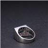 Image 4 : 18k White Gold Sapphire & Diamond Ring