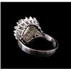 Image 3 : 14KT White Gold 1.04 ctw Diamond Ring