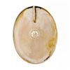 Image 2 : Antique 14K Yellow Gold Natural Pearl Hand Etched Detailed Twisted Wire Pendant