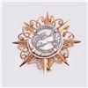 Image 3 : Victorian Rose Gold Pendant/Brooch Mounted With Silver Byzantine Coin