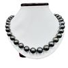 Image 1 : Pearl and Diamond Necklace - 14KT White Gold