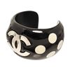 Image 5 : Chanel Black CC Polkadot Cuff Bracelet