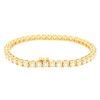 Image 2 : 12.34 ctw Diamond Tennis Bracelet - 14KT Yellow Gold