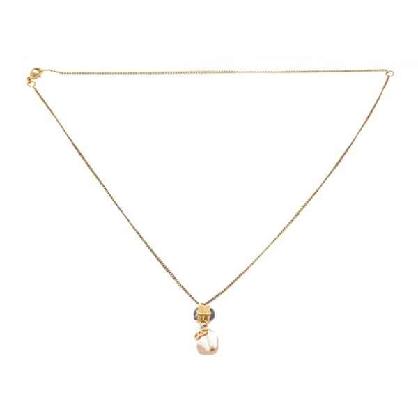 Chanel Gold Gem Long Necklace