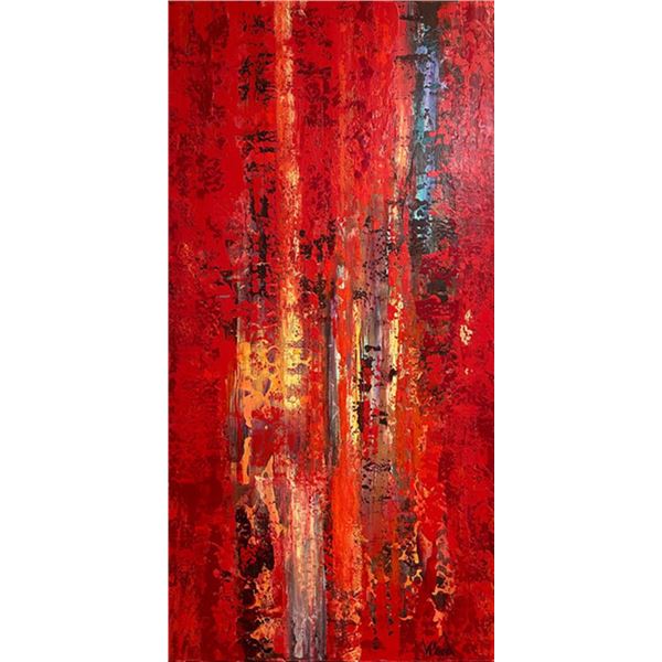 Scarlet Reflection by Marion Wood Original