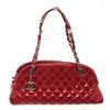 Image 1 : Chanel Red Quilted Patent Bowling Chain Shoulder Bag