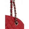 Image 5 : Chanel Red Quilted Patent Bowling Chain Shoulder Bag