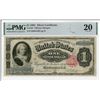 Image 1 : 1891 $1 Silver Certificate Bank Note PMG 20 Very Fine