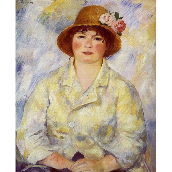 Renoir - Portrait Of Aline Charigot (Madame Renoir)