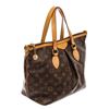 Image 3 : Louis Vuitton Brown Monogram Canvas Leather Palermo PM Shoulder Bag