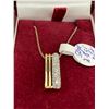 Image 2 : 10KT Yellow Gold pendant+chain with 50pt Diamond - 2.8 grams retail $1,900