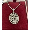 Image 1 : 10KT White Gold pendant+chain with 1ct Diamond Italy - 4.4 grams retail $2,000