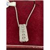 Image 2 : 10Kt White Gold pendant+chain w/ 1ct Diamond - 5.7 grams retail $2,000