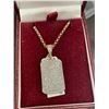 Image 1 : Michael Hill 10KT Yellow Gold pendant+chain with 1.29ct Diamond - 4.8 grams retail $3,013.35