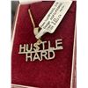 Image 2 : 10KT Yellow Gold hustle hard pendant+chain with 61pt Diamond - 7.3 grams retail $2,200