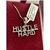 Image 3 : 10KT Yellow Gold hustle hard pendant+chain with 61pt Diamond - 7.3 grams retail $2,200