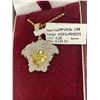 Image 2 : 10KT Yellow Gold pendant+chain with 53pt Diamond - 7.1 grams retail $2,500