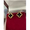 Image 2 : Van Cleef & Arpels 18KT Yellow Gold earrings - retail $1,999