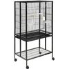 Image 1 : New Bird Cage with Rolling Stand and Storage Shelf