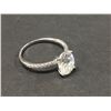 Image 2 : GRA CERTIFIED 3.00 CARAT OVAL SHAPED MOISSANITE VVS D WITH 9 PRONG SET CZ'S SET IN EACH SIDE OF THE 