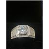 Image 1 : GRA CERTIFIED MOISSANITE VVS D WEIGHING AN ESTIMATED 2.00 CARAT WITH A HALO SURROUNDING THE CENTER W