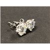 Image 2 : GRA CERTIFIED 2 ROUND CUT MOISSANITE VVS D WITH APPROXIMATE TOTAL WEIGHT OF 2.00 CARAT SET IN STERLI