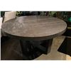 Image 1 : Wooden round dining table - approx. 5ft diameter (few scuffs on the side)