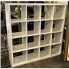 Image 1 : White cubicle shelf - approx. 58inW x 58inH