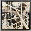 Image 1 : Framed painting (signed) on canvas - approx. 48in square